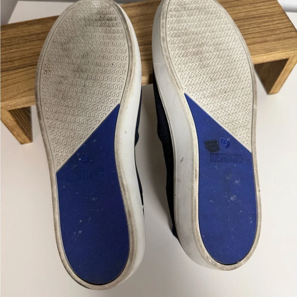 Rothy's Deep Blue Slip-On Sneakers - Picture 5 of 15